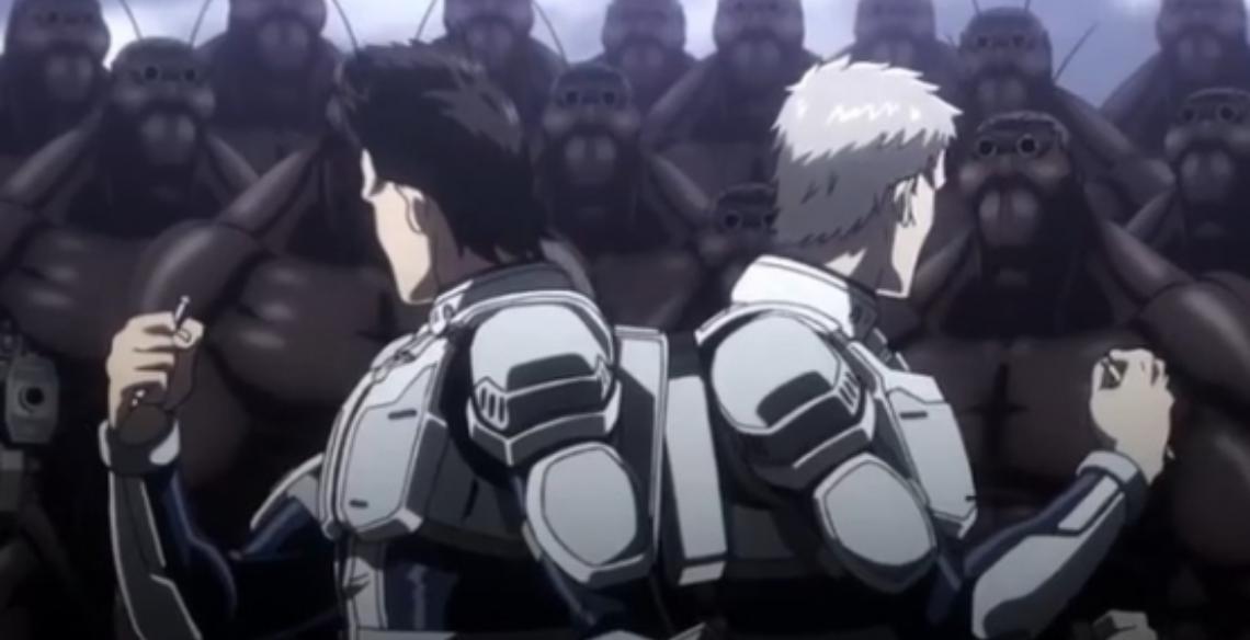 Terra Formars still showcasing that is an example of Anti-Blackness in anime