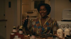 Aja Naomi King as Harriet in Lessons In Chemistry