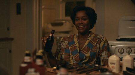 Aja Naomi King as Harriet in Lessons In Chemistry