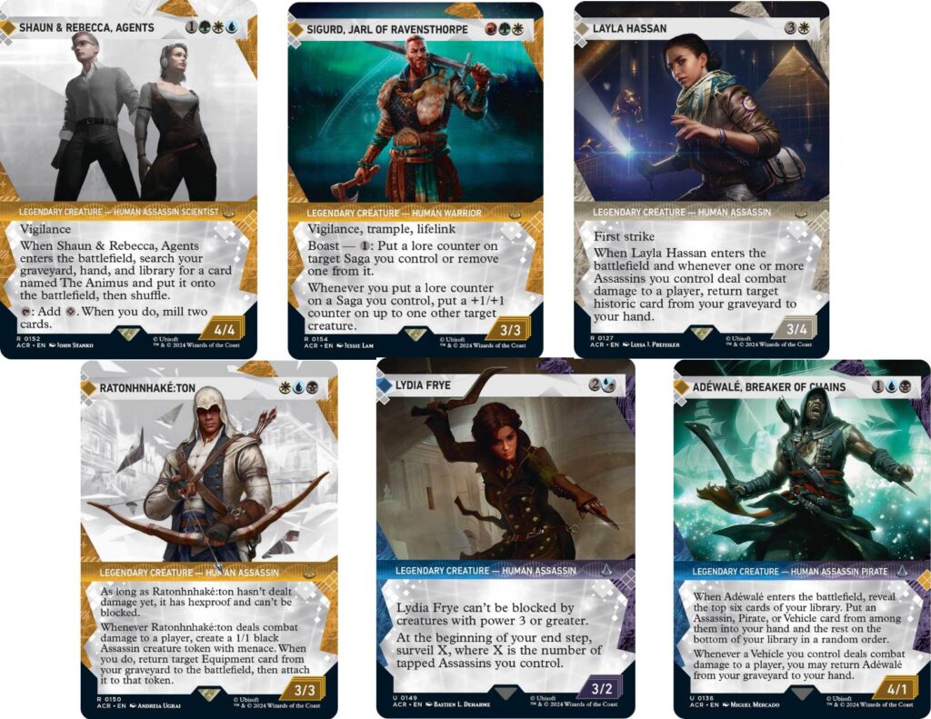 MtG Assassin's Creed Memory Corridor Cards