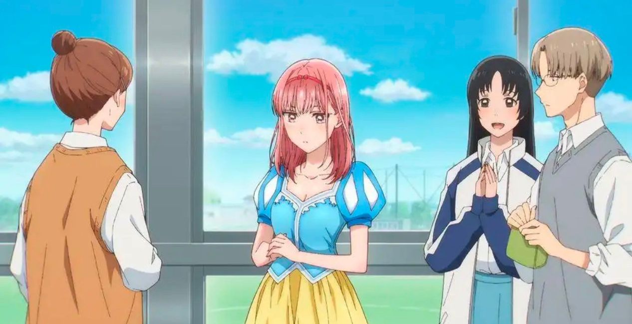 Hina shows off her Snow White costume in Blue Box Episode 19