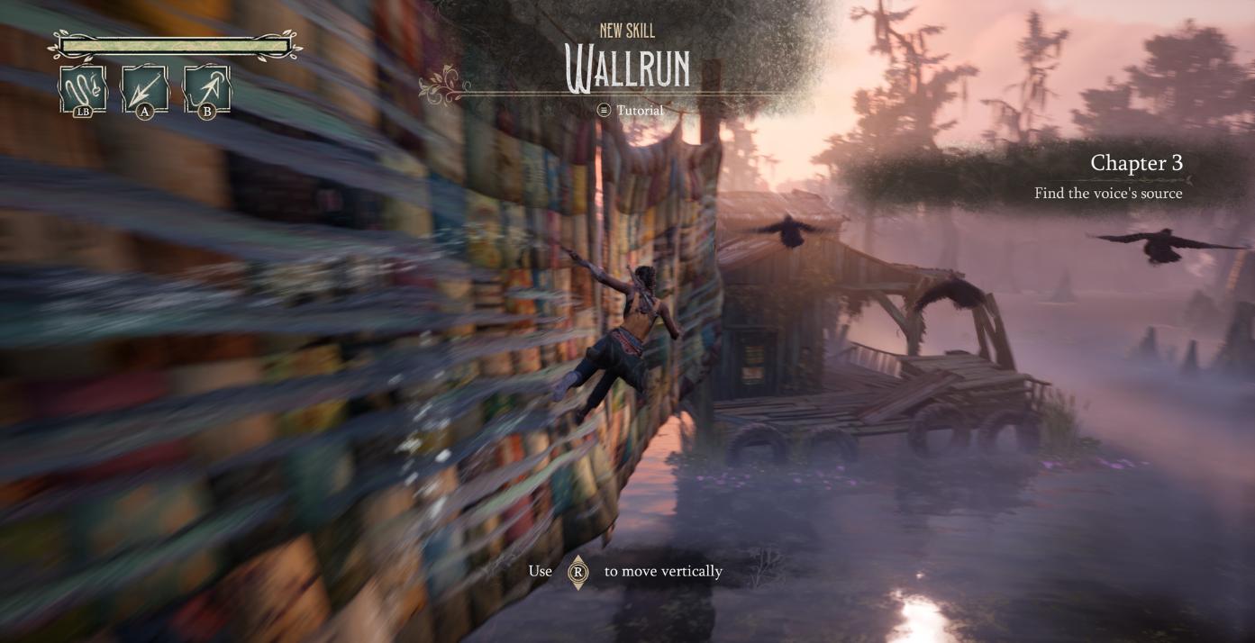 Wallrunning screenshot of Compulsion Game's South of Midnight 