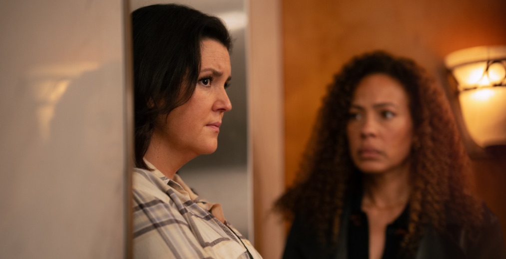 Shauna and Tai talk in Yellowjackets Season 3 Episode 7