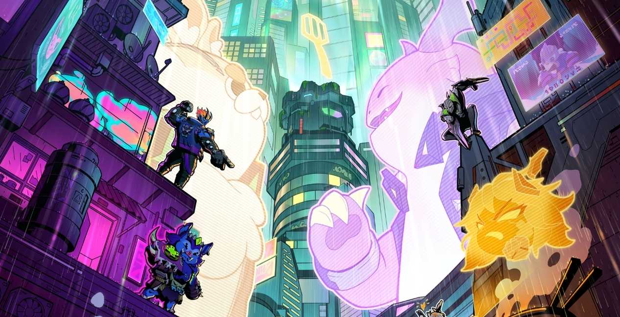 Set reveal artwork from Teamfight Tactics Cyber City