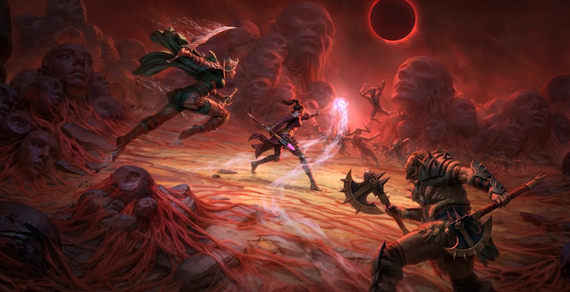 Diablo Immortal x Berserk - Struggler's Path promotional art.