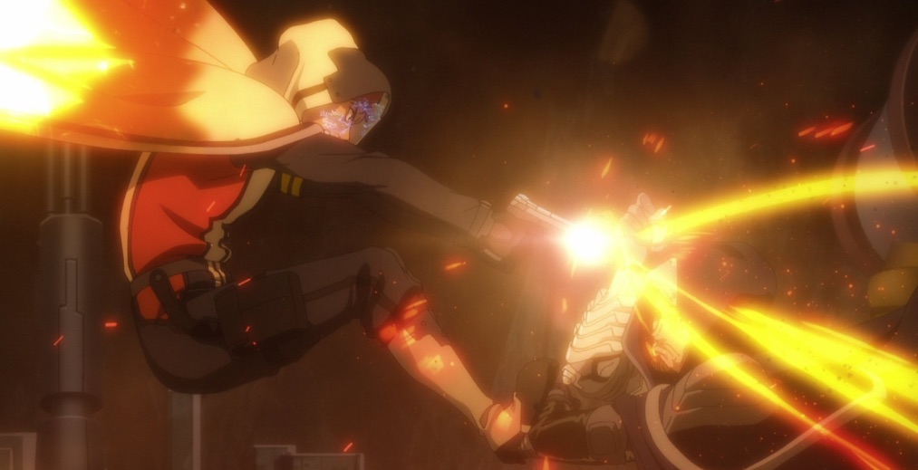 An action scene in Moonrise (2025)