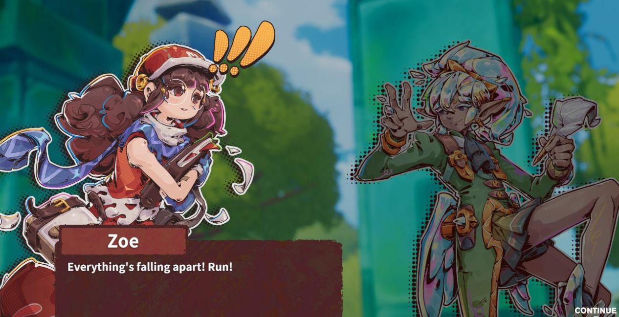 Zoe, the main character of HASTE Broken Worlds