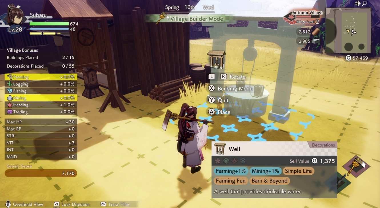 Rune Factory: Guardians of Azuma gameplay still