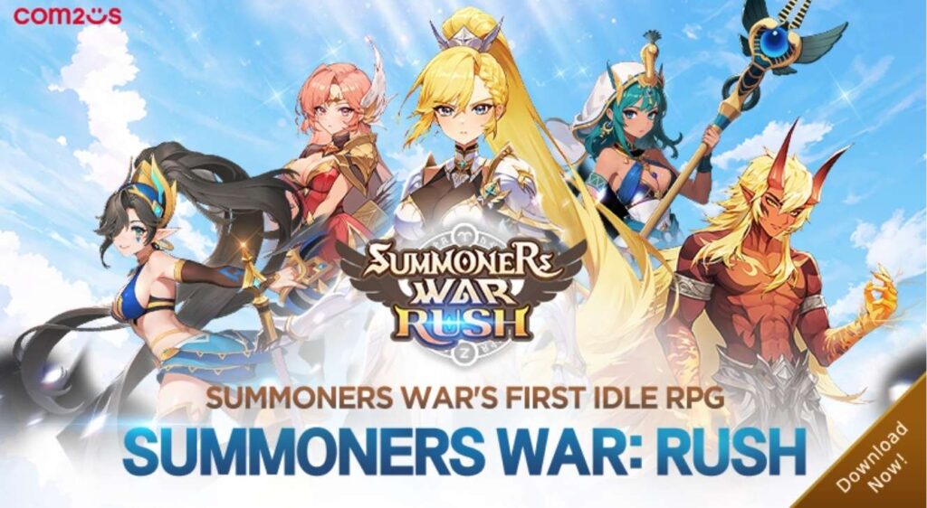 Com2us 's Summoners War Rush cover art