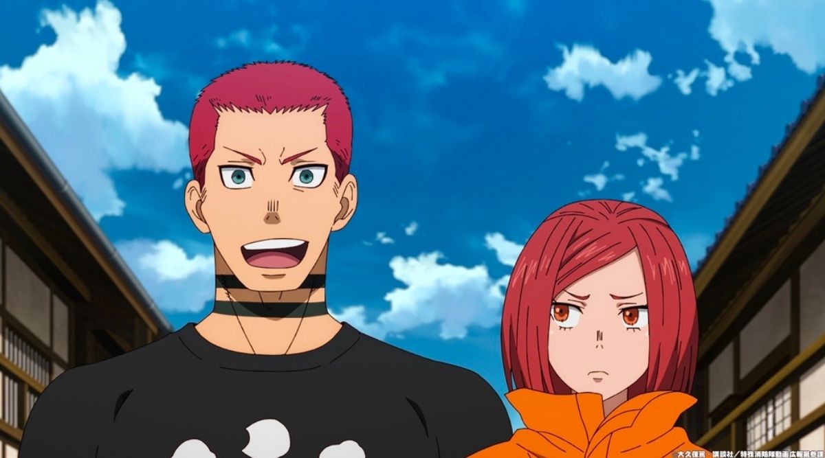 Vulcan and Lisa in Fire Force Season 3 Episode 8