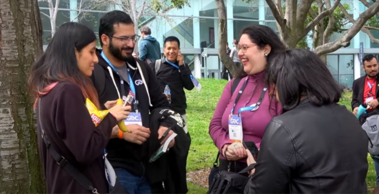 Members of Latinx in Gaming during GDC
