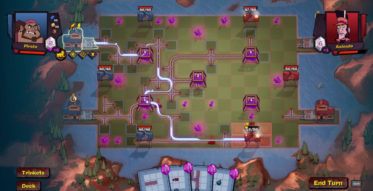 An attack route in Battle Train