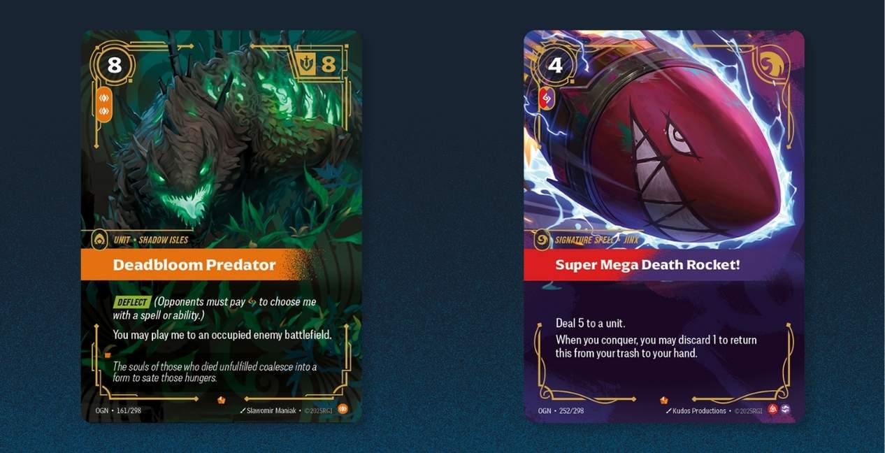 Riftbound League of Legends Card Game Card Examples