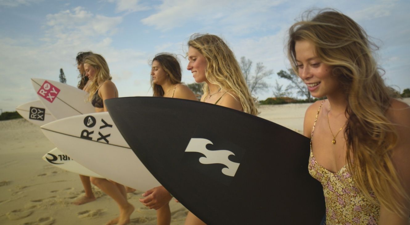 Surf Girls: International Season 2 promotional key art from Prime Video