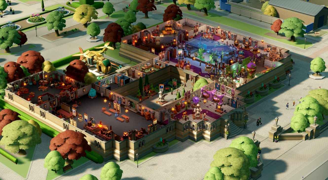 Two Point Museum DLC Fantasy Finds promotional image from SEGA