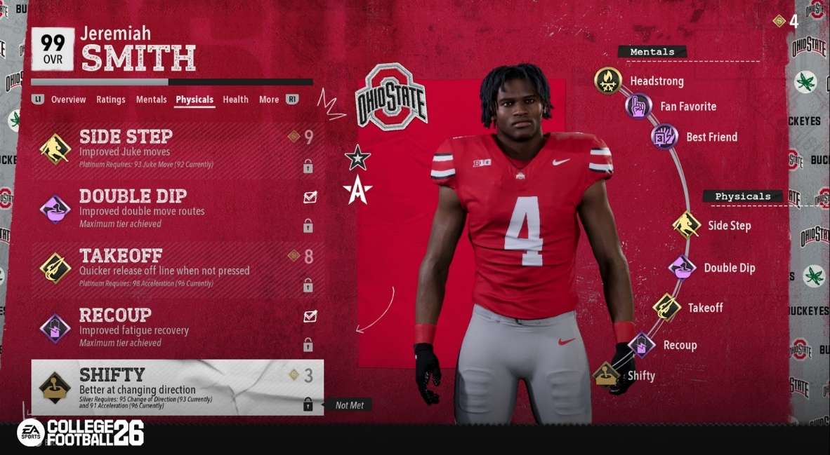 College Football 26 Dynasty Mode promotional menu screen from EA Sports