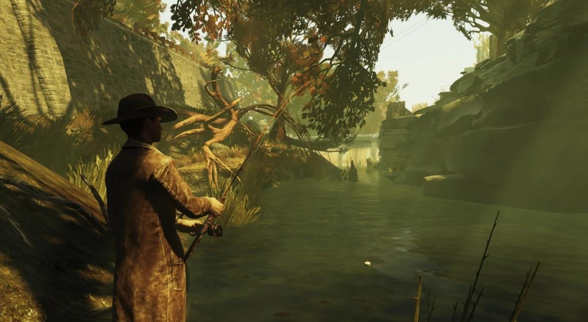 Fallout 76 fishing update key art for "Gone Fission"