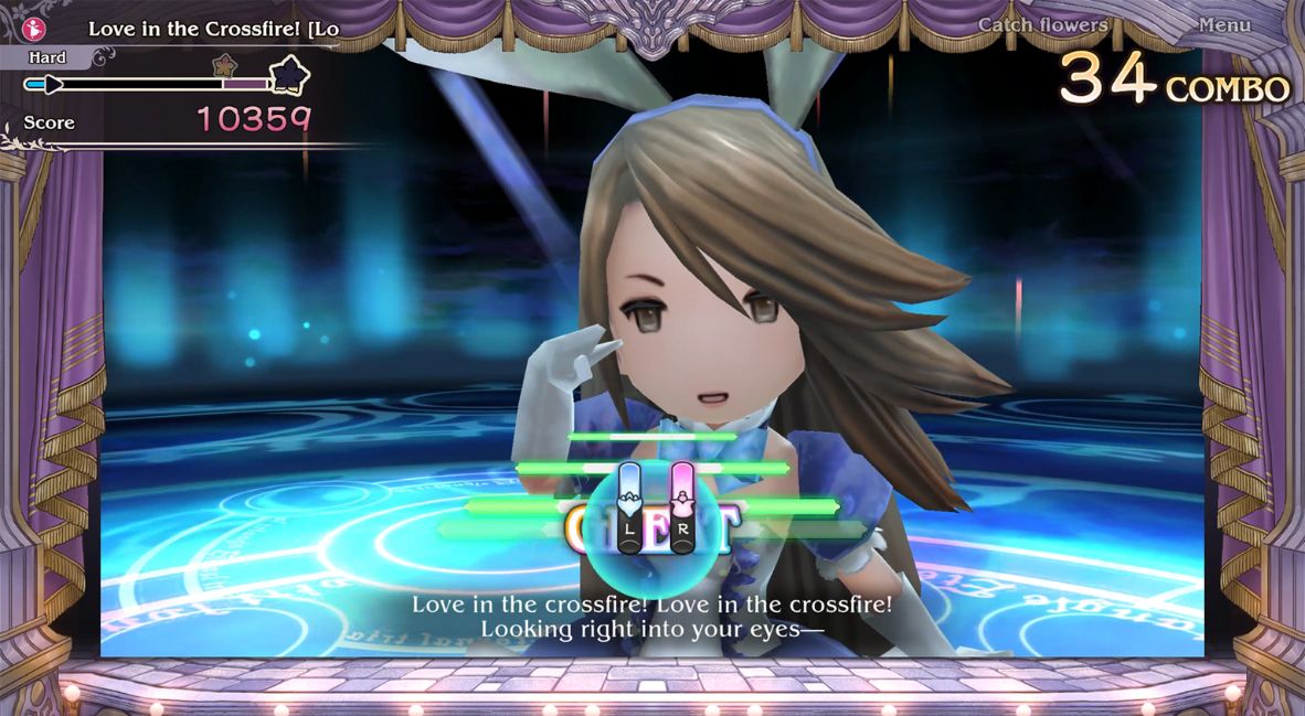 A scene from The Rhythm Catcher minigame