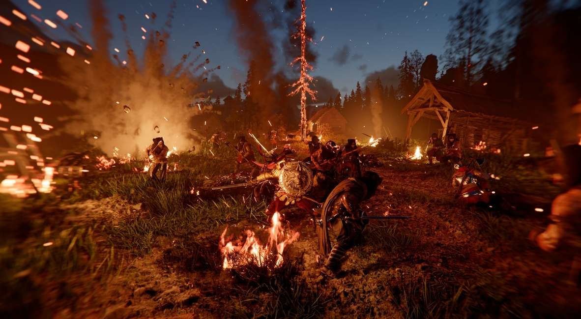 Battlefield combat in Crimson Desert promotional image from Pearl Abyss