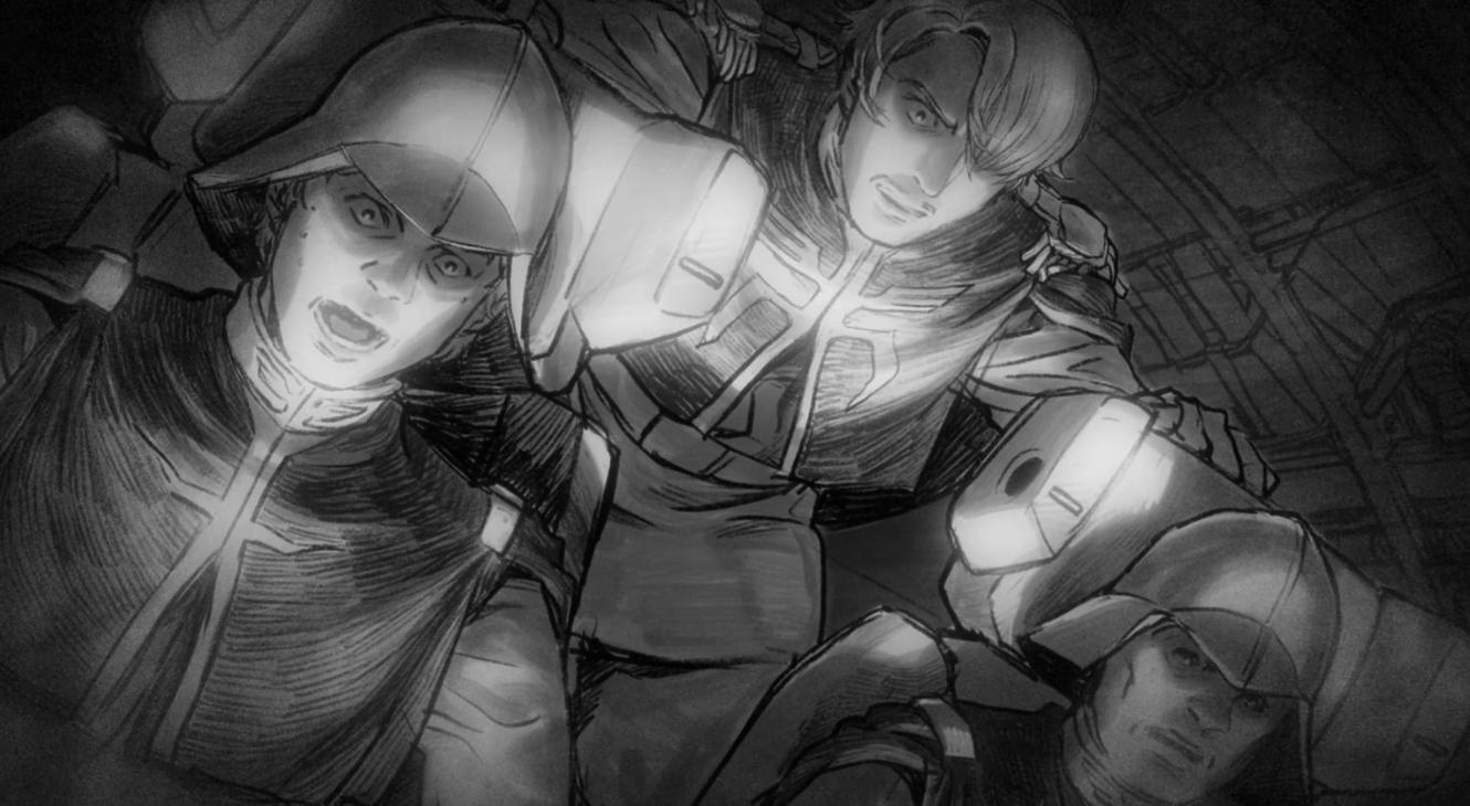 A still from Mobile Suit Gundam GQuuuuuuX Episode 10