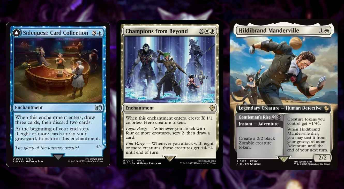 Cards in the FFXIV Commander Deck - Magic: The Gathering x Final Fantasy