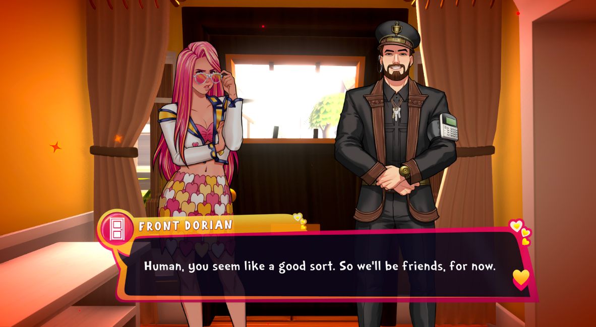 An interaction in Date Everything! 