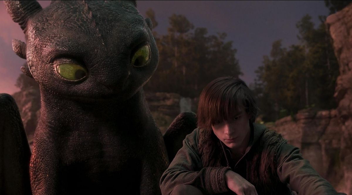 Hiccup and Toothless in How to Train Your Dragon (2025)