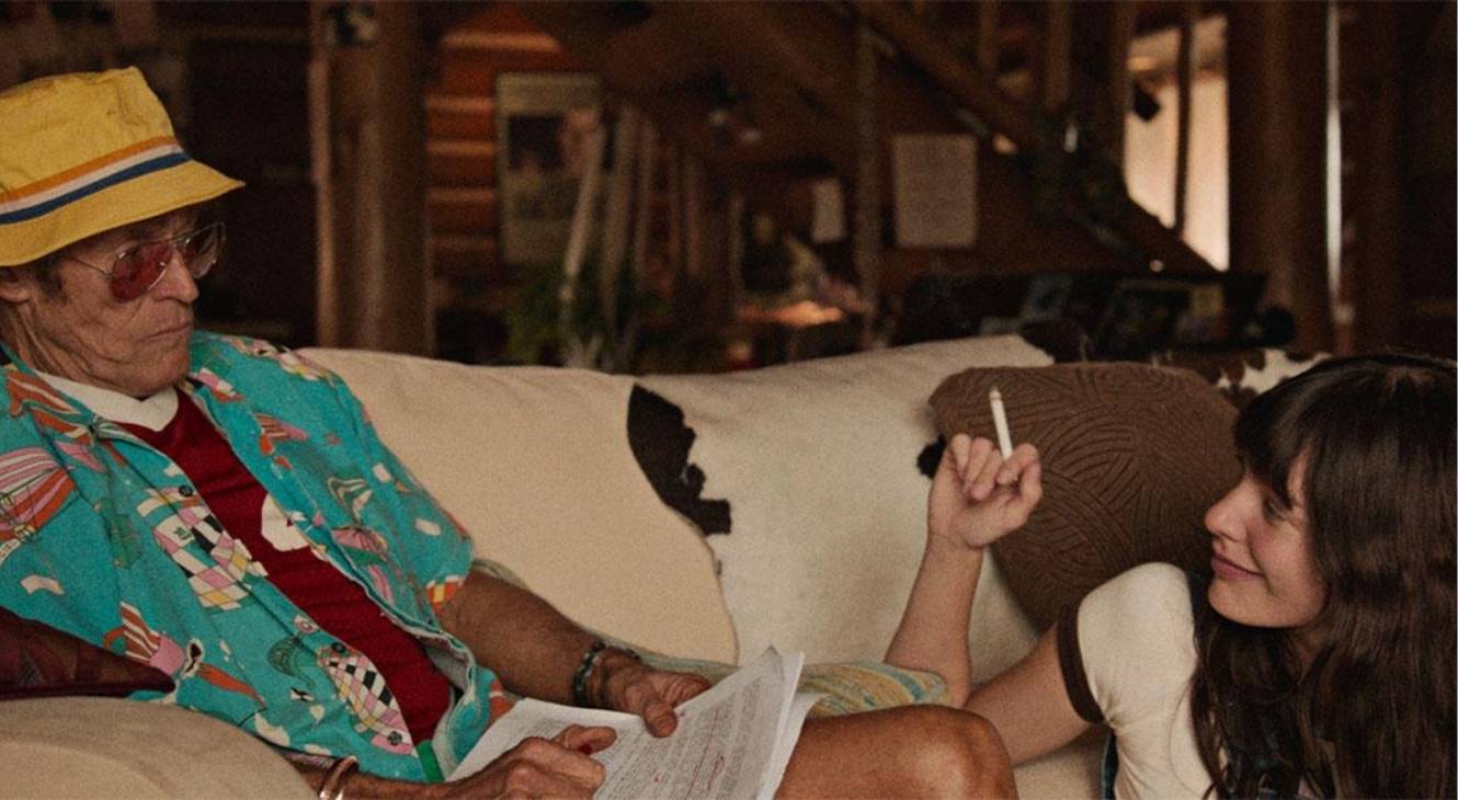Willem Dafoe and Camila Morrone in Gonzo Girl