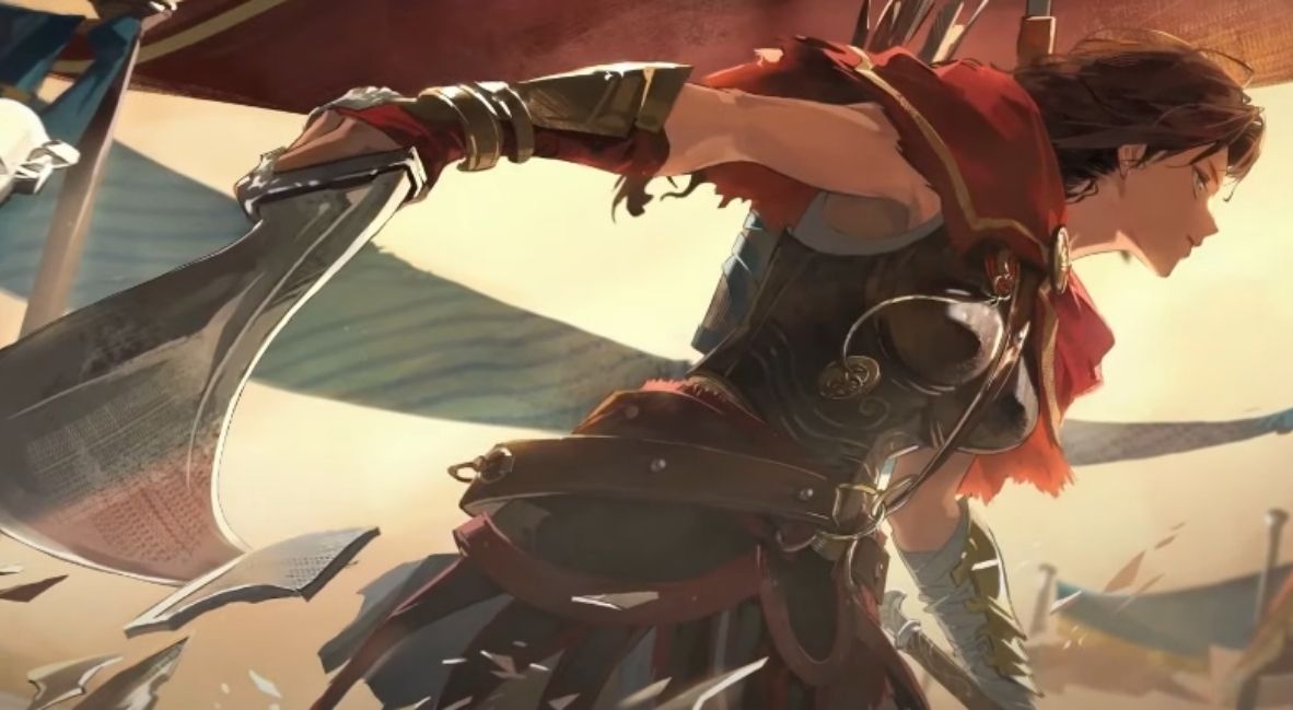 Reverse: 1999 x Assassin's Creed - Kassandra art from Bluepoch