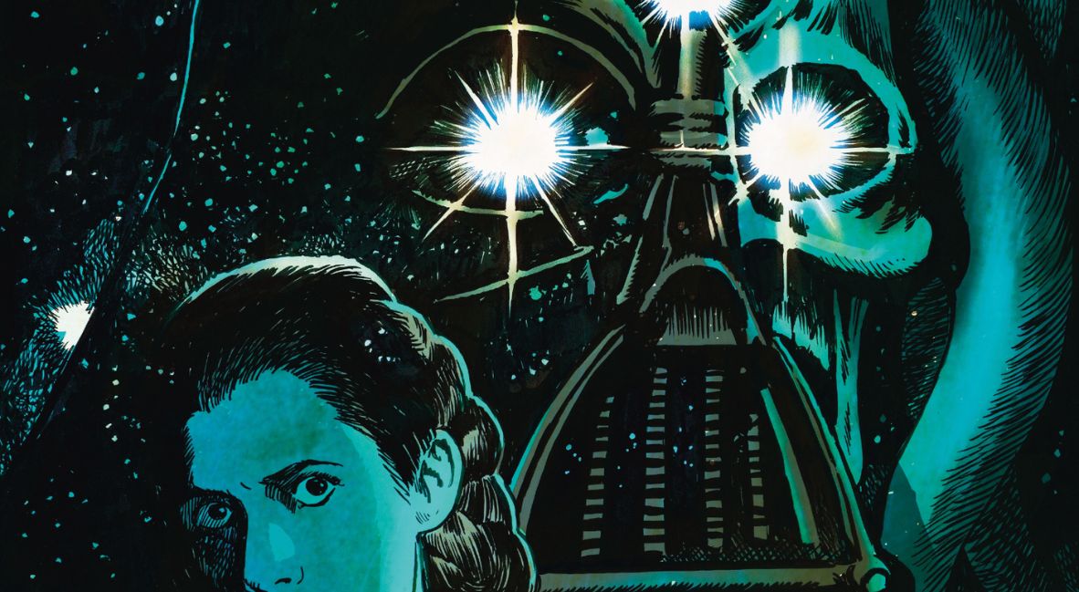 One of the covers of Star Wars: Tales from the Nightlands that features Luke, Leia, and Darth Vader