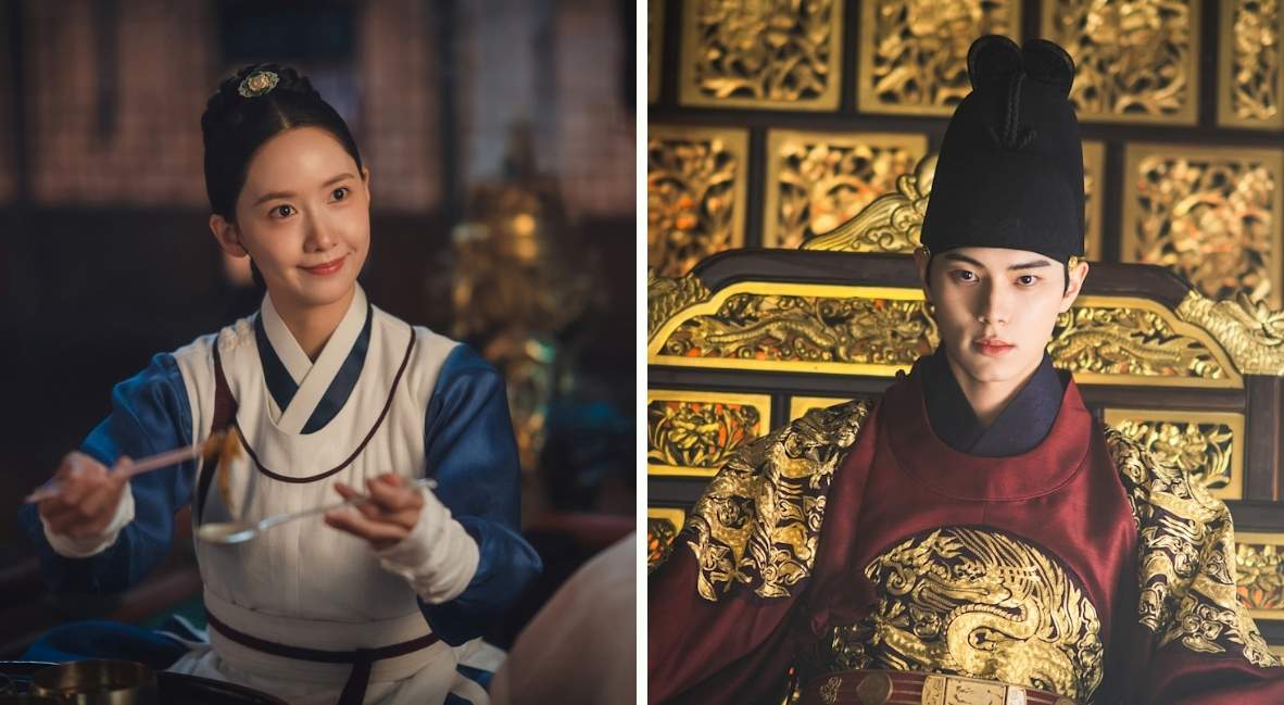 Lee Chae-min and Lim Yoon-a in Bon Appétit Your Majesty promotional image from Netflix
