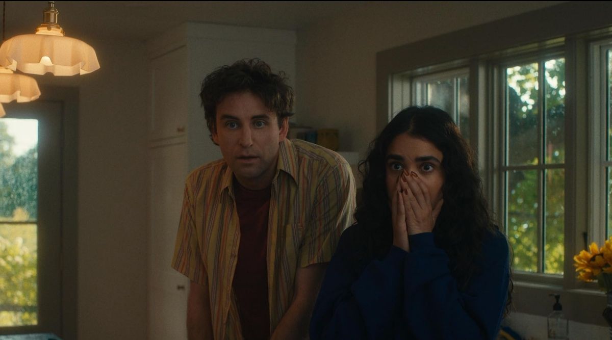 Geraldine Viswanathan and John Reynolds in Oh Hi!