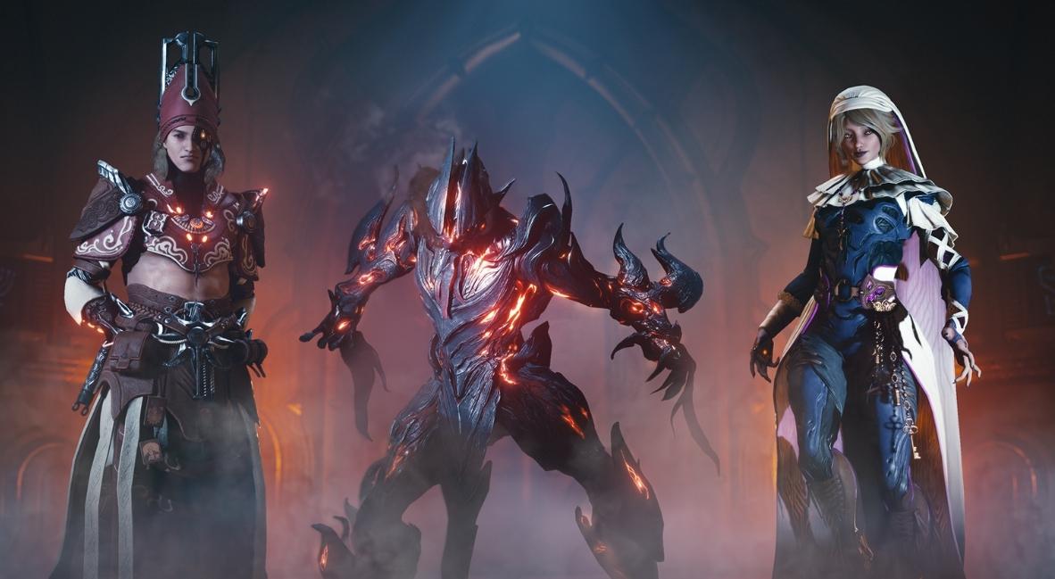 The Devil's Triad promotional key art from Digital Extremes