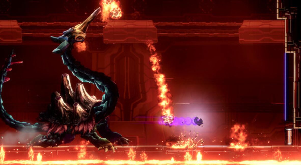 A boss fight in Shadow Labyrinth