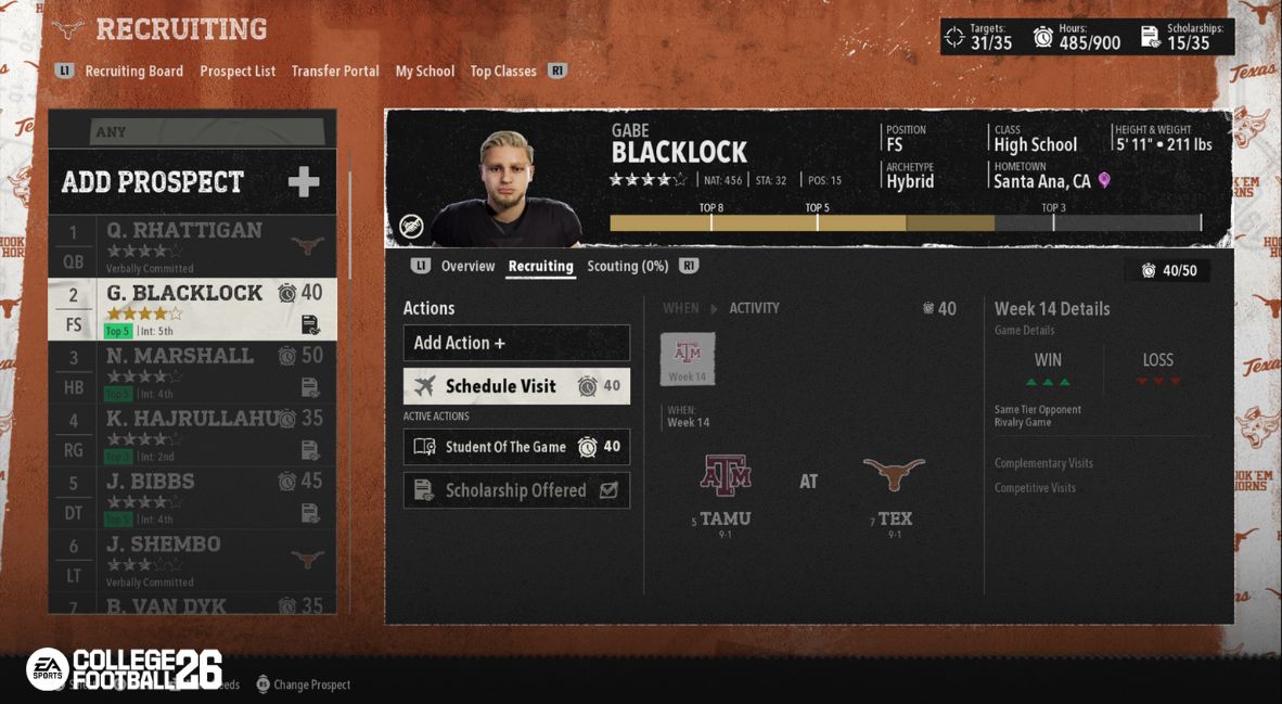 EA Sports College Football 26 (CFB 26) promotional image