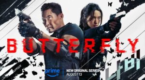 Daniel Dae Kim and Reina Hardesty in Butterfly landscape key art