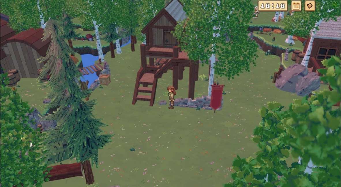 Fishing in Call of Elyndra gameplay still 