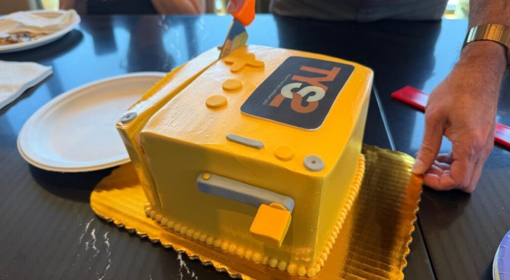 Playdate Season 2 cake celebration