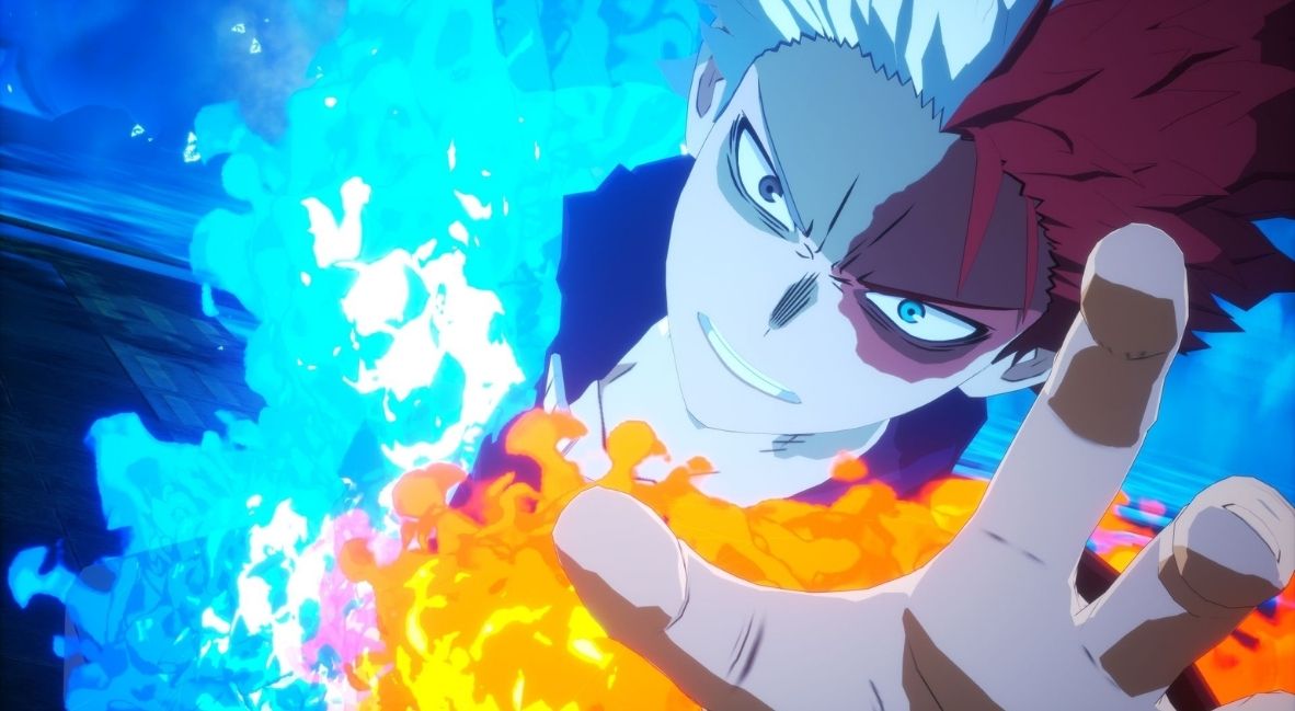 My Hero Academia All's Justice  promotional image from trailer with Deku 