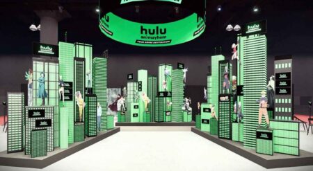 Hulu's Animayhem City concept booth