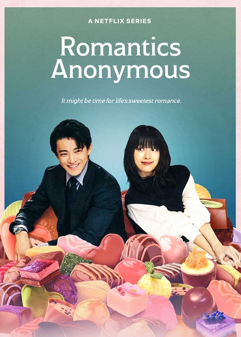 Romantics Anonymous promotional key art poster from Netflix 