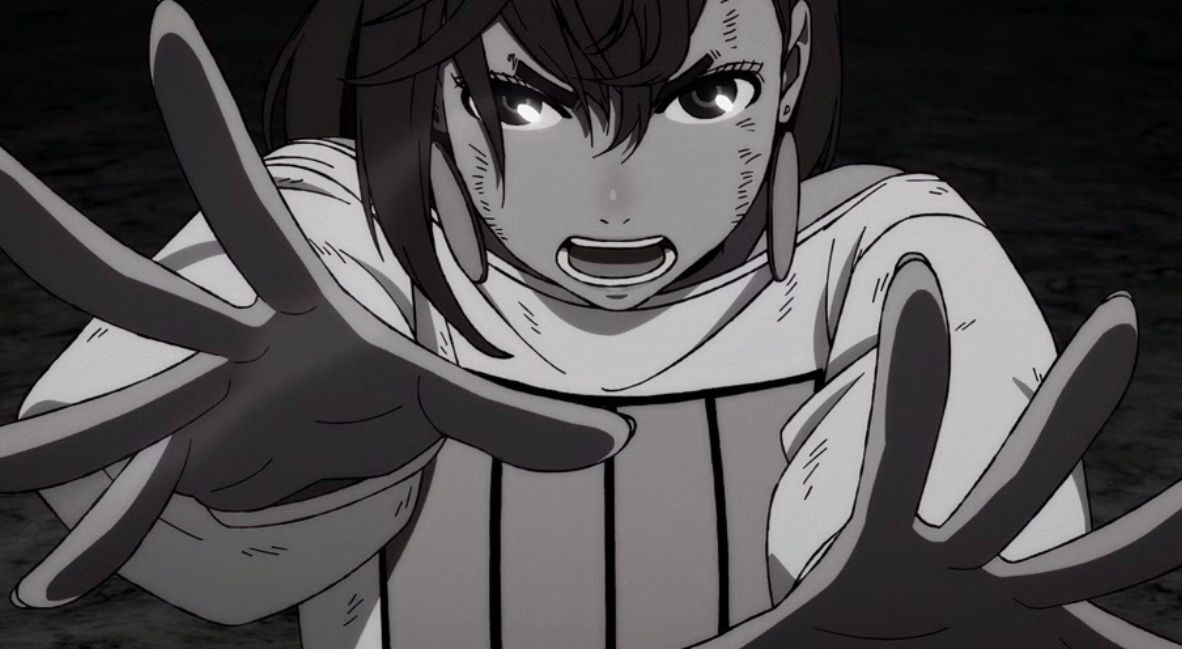 Momo Ayase using her telekinetic powers