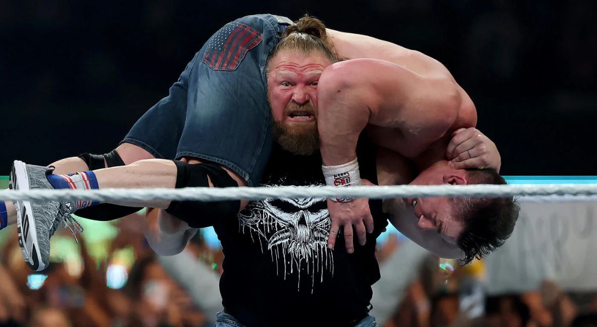 Brock Lesnar during SummerSlam 2025