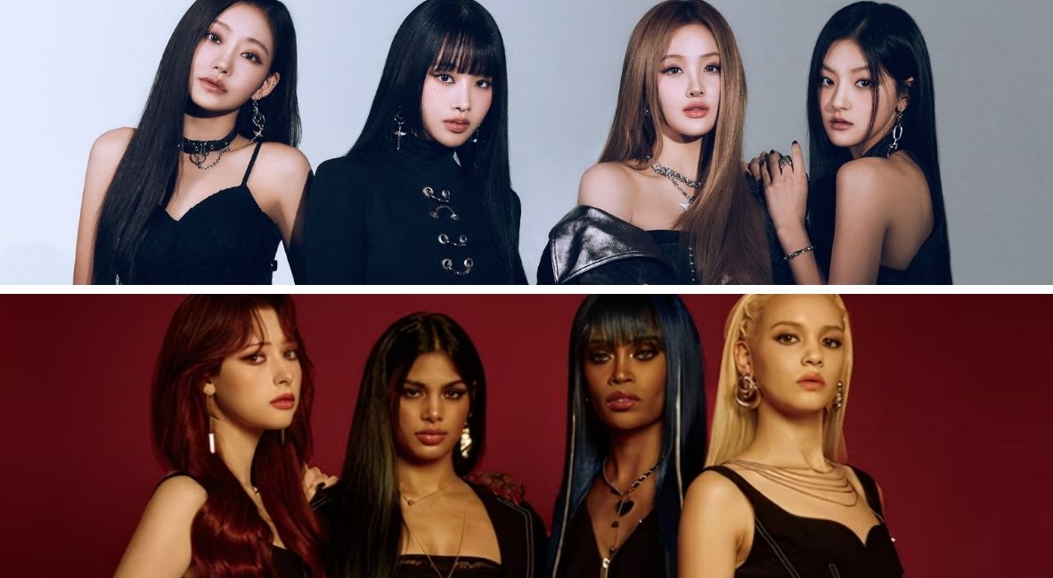 ATEEZ To Star In Apple TV+ KPOPPED Series With Megan Thee Stallion And J Balvin 7 KPOPPED performers: Kiss of Life (top) and BLACKSWAN (bottom)