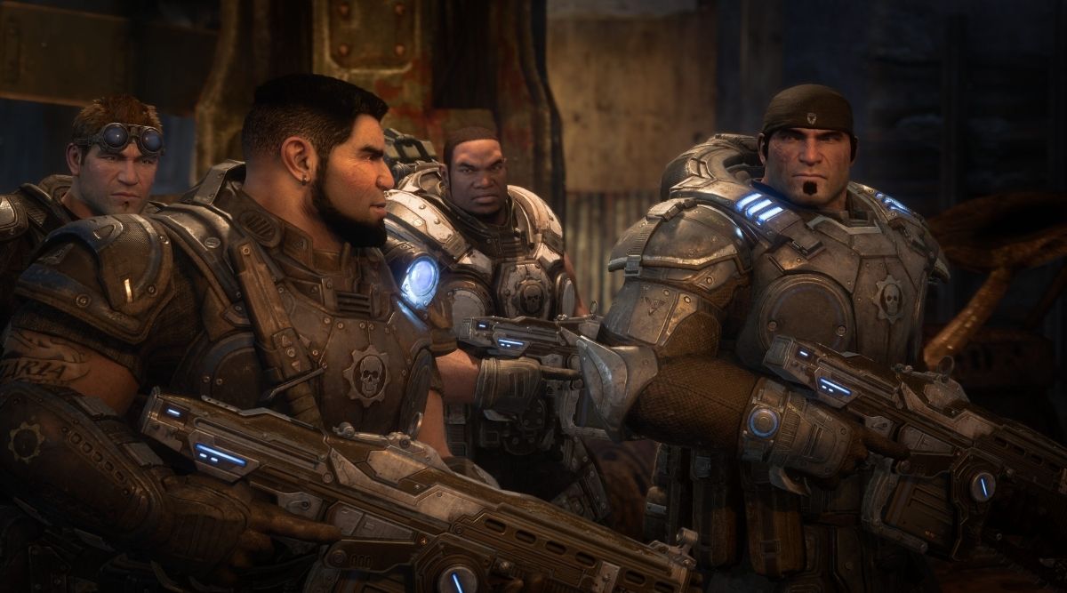 Delta Squad in Gears of War Reloaded
