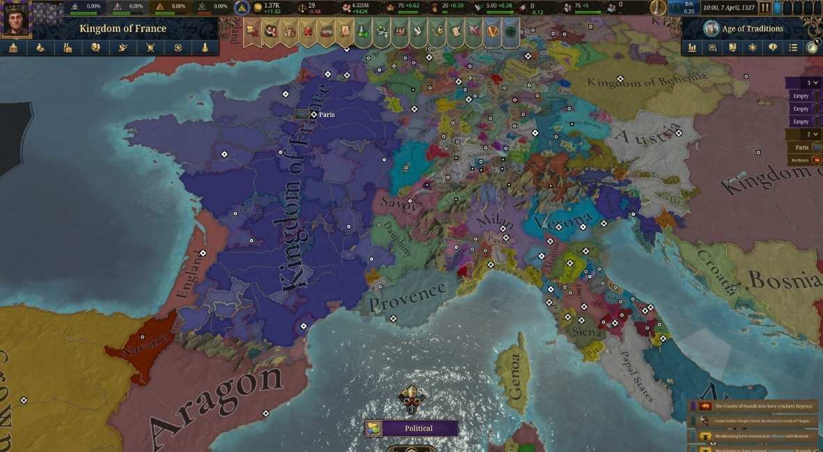 Europa Universalis V promotional image from Paradox Interactive