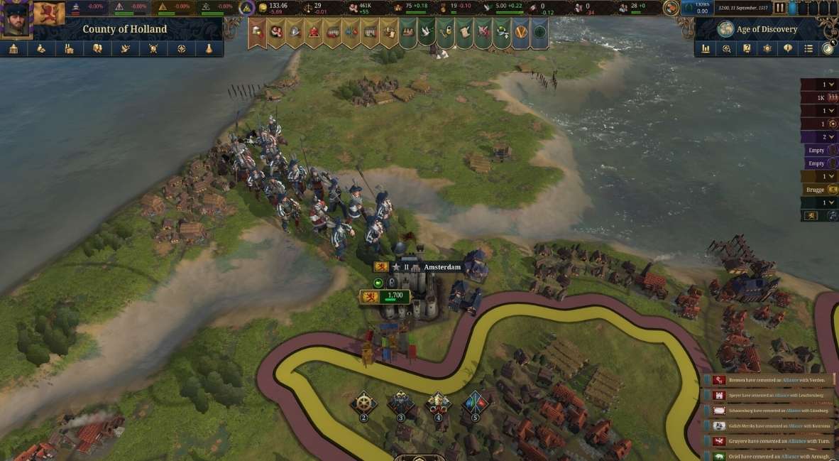 Europa Universalis V promotional image from Paradox Interactive