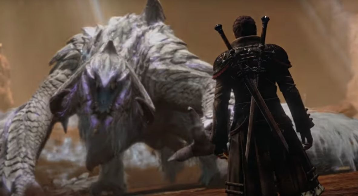 Final Fantasy XIV x Monster Hunter Wilds promotional image