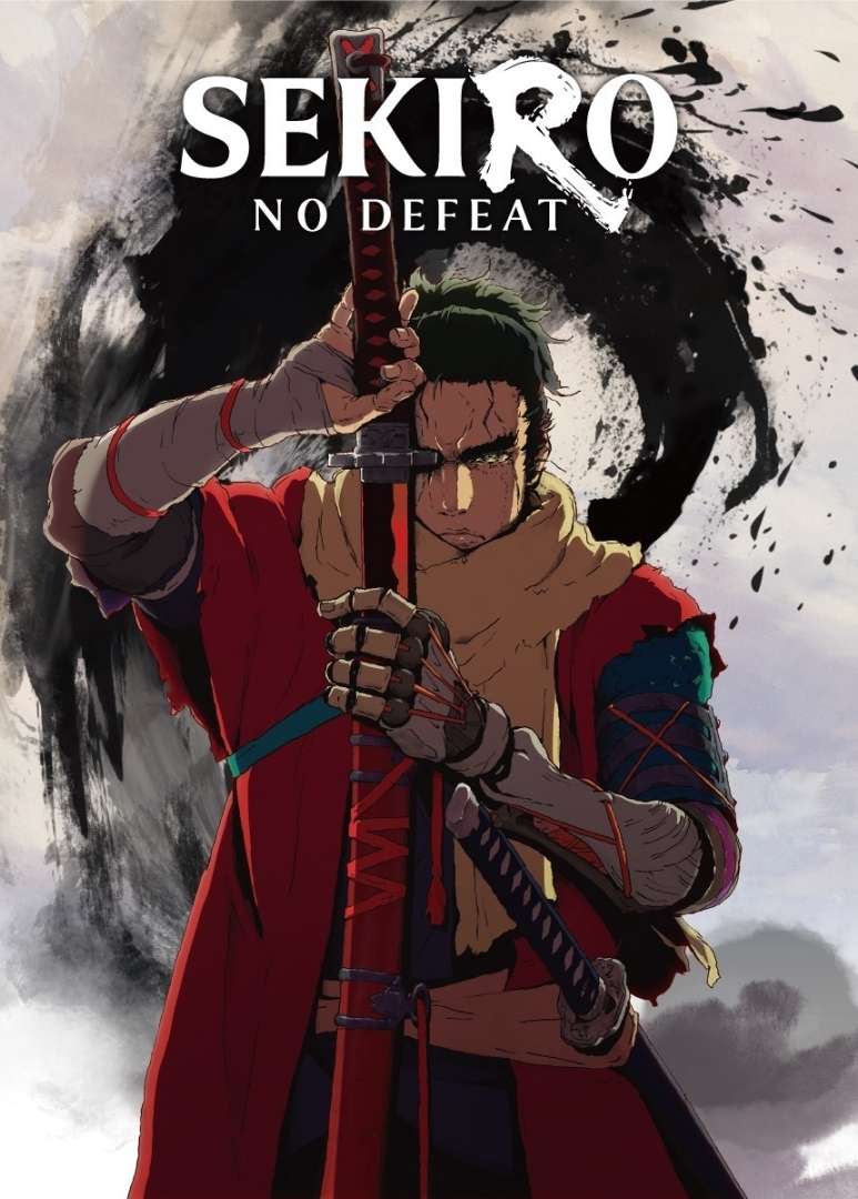 Sekiro: No Defeat - the sekiro anime promotional key art from Crunchyroll