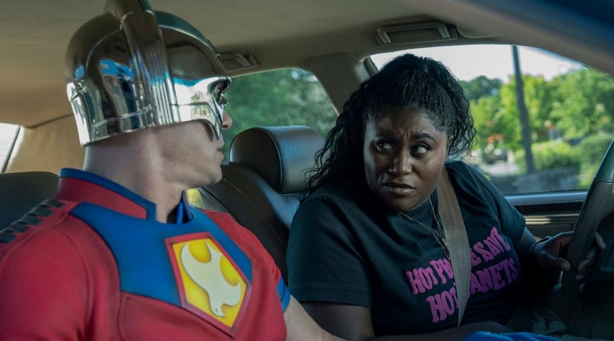 John Cena and Danielle Brooks in Peacemaker Season 2 Episode 1